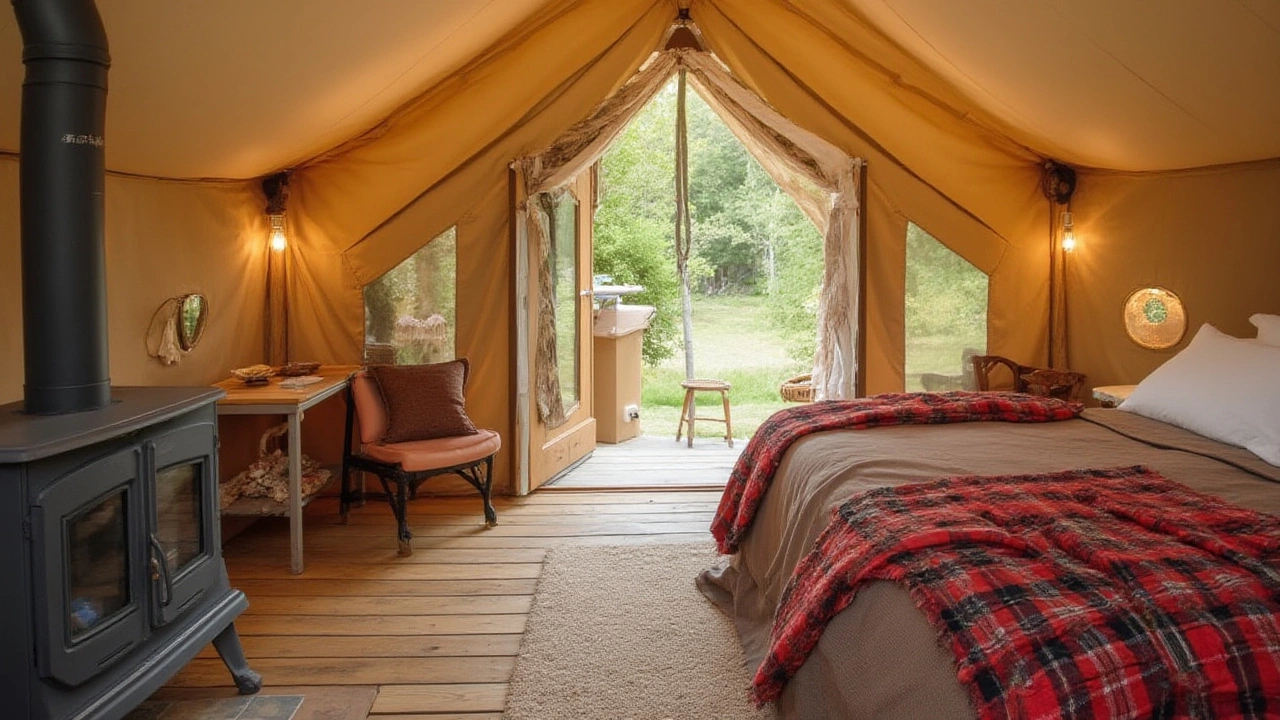 Real-Life Examples: Glamping Tents and Their Toilets