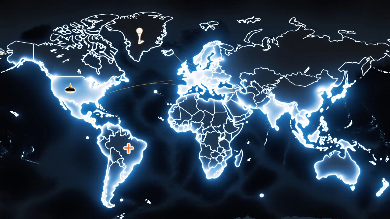A glowing global map showing Four Seasons properties connected by golden threads of personalized service.